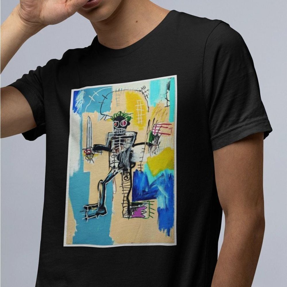 Jean Michel Basquiat Warrior Tshirt Basquiat Tshirt 80S Tshirt